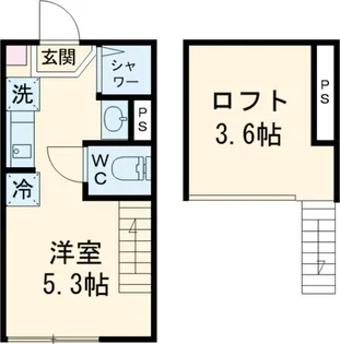 ハーモニーテラス上井草Ⅴ【2階】の間取り