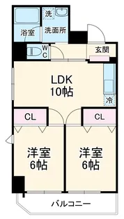 ダイヤモンドコート【3階】の間取り