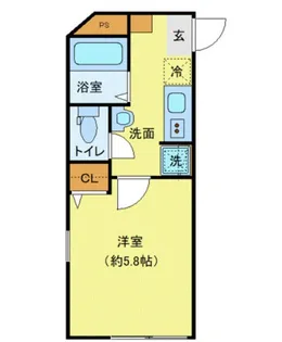 エクセラン南千住Ⅱ 【2階】の間取り