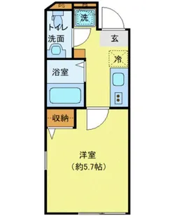 エクセラン南千住Ⅱ 【4階】の間取り