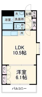 リーヴァ黄瀬川【1階】の間取り