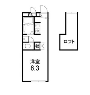 カステーロ【202号室】の間取り