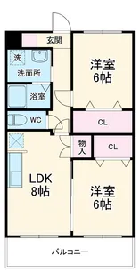 プリマヴェーラ【207号室】の間取り