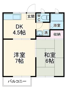 メイプルよりずみA【2階】の間取り