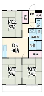 パークサイドこうむら【C-3号室】の間取り