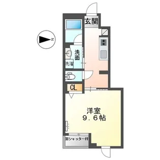 エクレール高畑【1階】の間取り