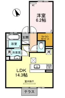 グラン フリーデ A棟【1階】の間取り