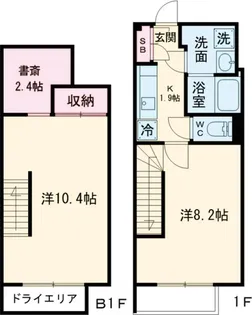 ALERO新中野II【1階】の間取り