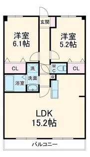 フレシール【202号室】の間取り