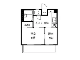 丸善高円寺ハイツ【7階】の間取り