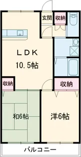 コーラルリーフ【201号室】の間取り