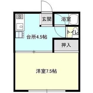 清流とそよ風のルヴァンⅡ【1階】の間取り