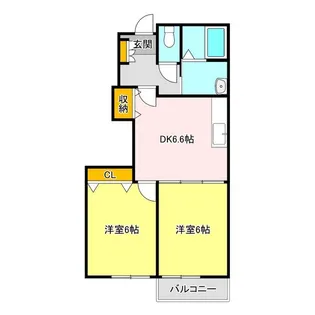 ポワールⅡ【1階】の間取り