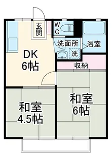 グランディハイツA【201号室】の間取り