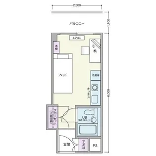 カルムイン西長堀【2階】の間取り