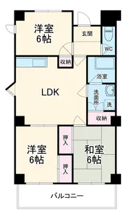 清涼ハイツ【2階】の間取り