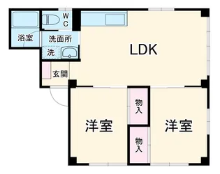 ハイツショウエイ【101号室】の間取り