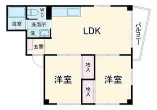 ハイツショウエイ【201号室】の間取り