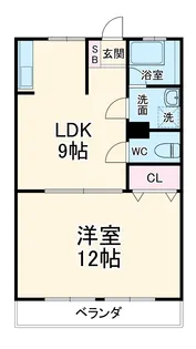 今嶺ビル【506号室】の間取り