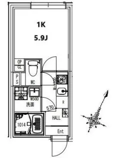リュジアン北赤羽【202号室】の間取り