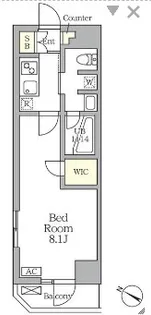 アジールコート三宿テラス【3階】の間取り