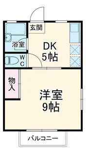 菊池アパート【2階】の間取り