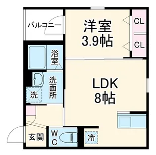 LUCIENTE 藤が丘(ルシエンテ フジガオカ)【1階】の間取り