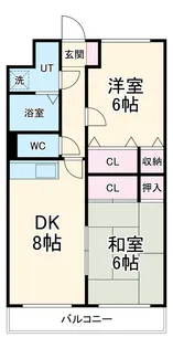 ロイヤルマンションみさき【3階】の間取り