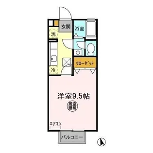 ブライトハイツ II【103号室】の間取り