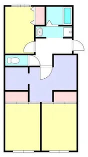 コリーヌ厚木【1階】の間取り