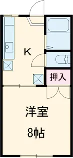 ハイツ宮の前【205号室】の間取り