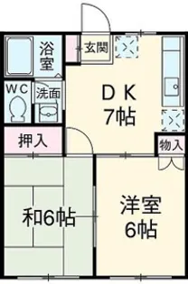 クロノス拝島町North【2階】の間取り