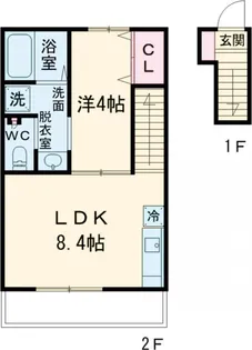 CASA SIMPATIA小金井【2階】の間取り