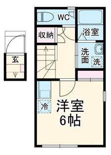 ベレガンス新鎌ヶ谷Ⅱ【202号室】の間取り