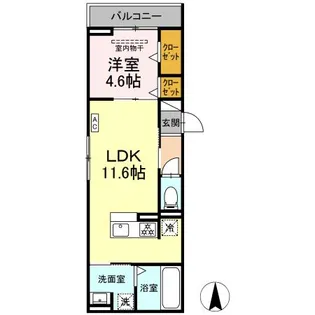 Flegley【3階】の間取り