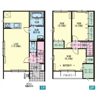 クレスト・ヒル C【1階】の間取り