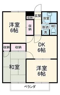 シティー堂山A【2階】の間取り