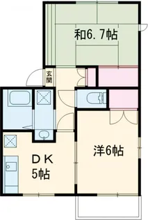 サンロイヤル ハイツ【2階】の間取り