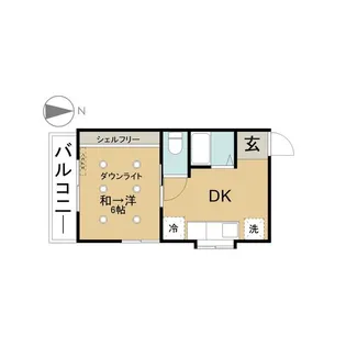 スワンハイツ並木【101号室】の間取り