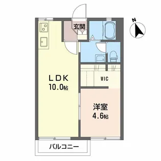 グリーンステージ東山C【2階】の間取り