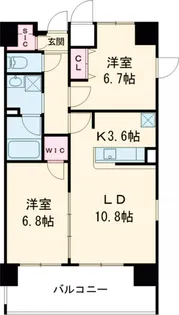 KATURA高崎【1001号室】の間取り