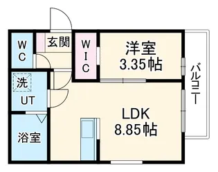 カーササクラーレ【3階】の間取り