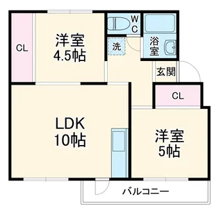 笹山団地【408号室】の間取り