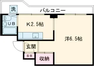 ニュー中野マンション【302号室】の間取り