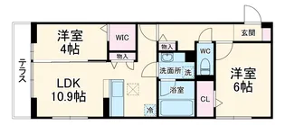 プロスペールE No.1【1階】の間取り