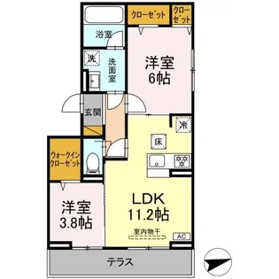 プロスペールE No.1【3階】の間取り