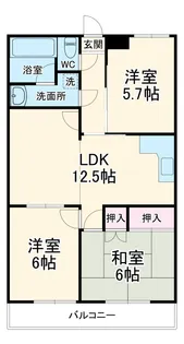 ロイヤルメゾン青葉【3階】の間取り