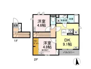 ジラソーレ【2階】の間取り