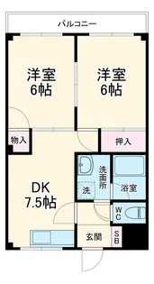 サンライズ【3階】の間取り