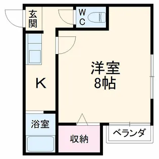 クレールコートYM【102号室】の間取り